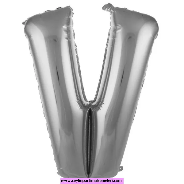 V Gümüş Folyo Balon